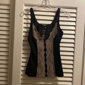 NWOT Victoria’s Secret Better On Top Black Lace Shape Wear Tank Top Lift S P